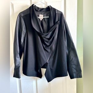 Faux leather jacket
